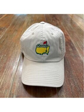 Masters Tournament NWT Golf Hat Cap Stone Beige Augusta National Adjustable OS